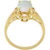 imageGin ampamp Grace 14K Yellow Gold Natural Ethiopian Opal Ring with Real Diamonds for women  Ethically authentically ampamp organically sourced Oval shaped opal handcrafted jewelry for her  Opal Ring for women