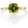 imageGin ampamp Grace 14K Yellow Gold With Natural Peridot ampampNatural Diamond I1 Ring for Women
