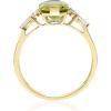 imageGin ampamp Grace 14K Yellow Gold With Natural Peridot ampampNatural Diamond I1 Ring for Women