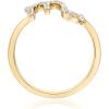 imageGin ampamp Grace Scorpio Sun Sign Zodiac 14K Yellow Gold Natural White Diamond Ring for women  Ethically authentically ampamp organically sourced Roundcut shaped Diamond handcrafted jewelry for her  Diamond Ring for women