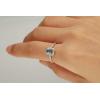 imageGin and Grace 10K White Gold Genuine Aquamarine Ring with Diamonds for women  Ethically authentically ampamp organically sourced Emeraldcut shaped Aquamarine handcrafted jewelry for her
