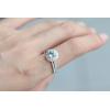imageGin and Grace 14K White Gold Genuine Aquamarine Ring with Diamonds for women  Ethically authentically ampamp organically sourced Roundcut shaped Aquamarine handcrafted jewelry for her  Bridal Aquamarine RIng