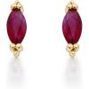 imageGin ampamp Grace 10K Yellow Gold With Natural Ruby Stud Earring for Women
