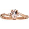 imageGin and Grace 10K Rose Gold Genuine Morganite Ring with Diamonds for women  Ethically authentically ampamp organically sourced Ovalcut shaped Morganite handcrafted jewelry for her  Morganite Ring for women