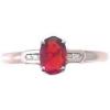 imageGin and Grace 14K Rose Gold Natural Maxican Fire Opal Ring with Diamonds for women  Ethically authentically ampamp organically sourced Ovalcut shaped opal handcrafted jewelry for her
