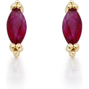 imageGin ampamp Grace 10K Yellow Gold With Natural Ruby Stud Earring for Women