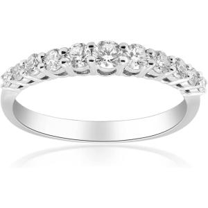 imageGin ampamp Grace 14K White Gold White Diamond Ring for women  Ethically authentically ampamp organically sourced Roundcut shaped Diamond handcrafted jewelry for her  Diamond Ring for women