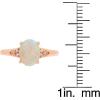imageGin ampamp Grace 10K Rose Gold Natural Ethiopian Opal Ring with Diamonds for women  Ethically authentically ampamp organically sourced Ovalcut shaped opal handcrafted jewelry for her  Opal Ring for women