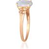 imageGin ampamp Grace 10K Rose Gold Natural Ethiopian Opal Ring with Real Diamonds for women  Ethically authentically ampamp organically sourced Oval shaped opal handcrafted jewelry for her  Opal Ring for women