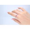 imageGin ampamp Grace 10K White Gold Mozambique Genuine Ruby Ring with Diamonds for women  Ethically authentically ampamp organically sourced Ovalcut shaped Ruby handcrafted jewelry for her  Ruby Ring for women