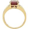 imageGin ampamp Grace 10K Yellow Gold 3Ct Genuine Opaque Ruby Ring with Diamonds for women  Ethically authentically ampamp organically sourced Oval shaped Ruby handcrafted jewelry for her  Ruby Ring for women