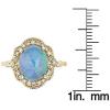 imageGin ampamp Grace 10K Yellow Gold Natural Ethiopian Opal Ring with Real Diamonds for women  Ethically authentically ampamp organically sourced Oval shaped opal handcrafted jewelry for her  Opal Ring for women