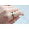 imageGin ampamp Grace 10K Yellow Gold Natural Zambian Emerald Ring with Natural Diamonds for women  Ethically authentically ampamp organically sourced OvalCut Emerald handcrafted jewelry for her  Emerald Ring for women
