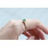 imageGin ampamp Grace 10K Yellow Gold Natural Zambian Emerald Ring with Natural Diamonds for women  Ethically authentically ampamp organically sourced OvalCut Emerald handcrafted jewelry for her  Emerald Ring for women