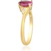 imageGin ampamp Grace 10K Yellow Gold Wedding Engagement Genuine Ruby ampamp Diamond I1I2 Size 7 Propose Promise Ring for Women