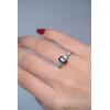imageGin ampamp Grace 14K White Gold Genuine Blue Sapphire Ring with Diamonds for women  Ethically authentically ampamp organically sourced EmeraldCut shaped Sapphire handcrafted jewelry for her  Sapphire Ring for womenDiamond