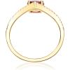 imageGin ampamp Grace Womens 10K Yellow Gold Mozambique Genuine Ruby Ring With Diamonds OvalCut Shaped TW1969RRuby7