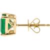 imageGin ampampGrace10K Yellow Gold Natural Zambian Emerald for Women Holiday Gifts  Ethically Authentically ampamp Organically Sourced Emerald Shape Emerald handcrafted jewelry for her  Emerald Earrings for Women Holiday Gifts