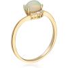 imageGin and Grace 14K Yellow Gold Natural Ethiopian Opal Ring with Real Diamonds for women  Ethically authentically ampamp organically sourced Roundcut shaped opal handcrafted jewelry for her  Opal Ring for women