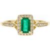 imageGin ampamp Grace 10K Yellow Gold Natural Zambian Emerald Ring with Natural Diamonds for women  Ethically authentically ampamp organically sourced EmeraldShape Emerald handcrafted jewelry for her  Emerald Ring for women