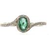 imageGin ampamp Grace 10K Yellow Gold Natural Zambian Emerald Ring with Natural Diamonds for women  Ethically authentically ampamp organically sourced OvalCut Emerald handcrafted jewelry for her  Emerald Ring for women