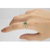 imageGin ampamp Grace 10K Yellow Gold Natural Zambian Emerald Ring with Natural Diamonds for women  Ethically authentically ampamp organically sourced EmeraldShape ampamp SquareCut Emerald handcrafted jewelry for her  Emerald Ring for women