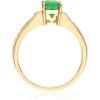 imageGin ampamp Grace 10K Yellow Gold Natural Zambian Emerald Ring with Natural Diamonds for women  Ethically authentically ampamp organically sourced EmeraldShape ampamp SquareCut Emerald handcrafted jewelry for her  Emerald Ring for women