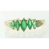 imageGin ampamp Grace 10K Yellow Gold Natural Zambian Emerald Ring with Natural Diamonds for women  Ethically authentically ampamp organically sourced MarquiseCut Emerald handcrafted jewelry for her  Emerald Ring for women
