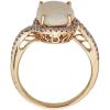 imageGin ampamp Grace 14K Yellow Gold Natural Ethiopian Opal Ring with Diamonds for women  Ethically authentically ampamp organically sourced Ovalcut shaped opal handcrafted jewelry for her  Opal Ring for women