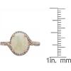 imageGin ampamp Grace 14K Yellow Gold Natural Ethiopian Opal Ring with Diamonds for women  Ethically authentically ampamp organically sourced Ovalcut shaped opal handcrafted jewelry for her  Opal Ring for women