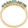 imageGin ampamp Grace 14K Yellow Gold Natural Zambian Emerald Ring with Natural Diamonds for women  Ethically authentically ampamp organically sourced RoundCut Emerald handcrafted jewelry for her  Emerald Ring for women