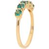 imageGin ampamp Grace 14K Yellow Gold Natural Zambian Emerald Ring with Natural Diamonds for women  Ethically authentically ampamp organically sourced RoundCut Emerald handcrafted jewelry for her  Emerald Ring for women