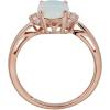 imageGin and Grace 10K Rose Gold Natural Australian Opal Ring with Real Diamonds for women  Ethically authentically ampamp organically sourced Oval shaped opal handcrafted jewelry for her  Opal Ring for women