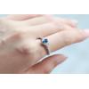 imageGin and Grace 10K White Genuine Blue Sapphire Ring with Diamonds for women  Ethically authentically ampamp organically sourced OvalCut shaped Sapphire handcrafted jewelry for her  Sapphire Ring for women