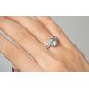 imageGin and Grace 10K White Gold Blue Natural Diamond ampamp Genuine Aquamarine Ring with Diamonds for women  Ethically authentically ampamp organically sourced Ovalcut shaped Aquamarine handcrafted jewelry for her  Aquamarine Ring for women