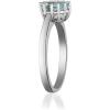 imageGin and Grace 10K White Gold Genuine Aquamarine Eternity Ring for women  Ethically authentically ampamp organically sourced Pearcut shaped Aquamarine handcrafted jewelry for her  Aquamarine Ring for women