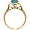 imageGin and Grace 10K Yellow Gold Genuine London Blue Topaz Ring with Diamonds for women  Ethically authentically ampamp organically sourced Roundcut shaped London Blue Topaz handcrafted jewelry for her  London Blue Topaz Ring for women