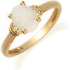 imageGin and Grace 10K Yellow Gold Natural Australian Opal Ring with Diamonds for women  Ethically authentically ampamp organically sourced Oval shaped opal handcrafted jewelry for her  Opal Ring for women