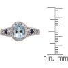 imageGin and Grace 14K White Gold Genuine Aquamarine Ring with Diamonds for women  Ethically authentically ampamp organically sourced Ovalcut shaped Aquamarine handcrafted jewelry for her  Aquamarine Ring for women