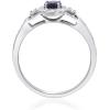 imageGin and Grace 14K White Gold Genuine Blue Sapphire Ring with Diamonds for women  Ethically authentically ampamp organically sourced OvalCut shaped Sapphire handcrafted jewelry for her  Sapphire Ring for women