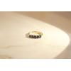 imageGin and Grace 14K Yellow Gold Genuine Blue Sapphire Ring with Diamonds for women  Ethically authentically ampamp organically sourced RoundCut shaped Sapphire handcrafted jewelry for her  Sapphire Ring for women