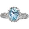imageGin and Grace 10K White Gold Blue Natural Diamond ampamp Genuine Aquamarine Ring with Diamonds for women  Ethically authentically ampamp organically sourced Ovalcut shaped Aquamarine handcrafted jewelry for her  Aquamarine Ring for women