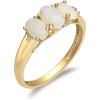 imageGin and Grace 10K Yellow Gold Natural Ethiopian Opal Ring with Diamonds for women  Ethically authentically ampamp organically sourced Oval shaped opal handcrafted jewelry for her  Opal Ring for women
