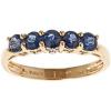 imageGin and Grace 14K Yellow Gold Genuine Blue Sapphire Ring with Diamonds for women  Ethically authentically ampamp organically sourced RoundCut shaped Sapphire handcrafted jewelry for her  Sapphire Ring for women