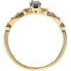 imageGin ampamp Grace 10K Yellow Gold Genuine Blue Sapphire Ring with Diamonds for women  Ethically authentically ampamp organically sourced MarquiseCut shaped Sapphire handcrafted jewelry for her  Sapphire Ring for women