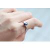 imageGin ampamp Grace 10K White Genuine Blue Sapphire Ring with Diamonds for women  Ethically authentically ampamp organically sourced OvalCut shaped Sapphire handcrafted jewelry for her  Sapphire Ring for women