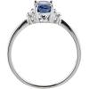 imageGin ampamp Grace 10K White Genuine Blue Sapphire Ring with Diamonds for women  Ethically authentically ampamp organically sourced OvalCut shaped Sapphire handcrafted jewelry for her  Sapphire Ring for women