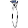 imageGin ampamp Grace 10K White Genuine Blue Sapphire Ring with Diamonds for women  Ethically authentically ampamp organically sourced OvalCut shaped Sapphire handcrafted jewelry for her  Sapphire Ring for women