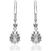 imageGin ampamp Grace 10K White Gold Genuine Aquamarine Diamond I1I2 Earring for Women