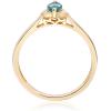 imageGin ampamp Grace 14K Yellow Gold Natural Zambian Emerald Ring with Natural Diamonds for women  Ethically authentically ampamp organically sourced Pear SquareCut Emerald handcrafted jewelry for her